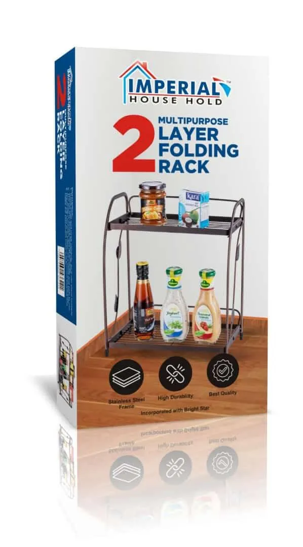 2 /3 Layers Iron Rectangle Rack Stand