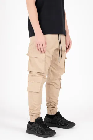 6 POCKETS CARGO PANTS - LIGHT KHAKI