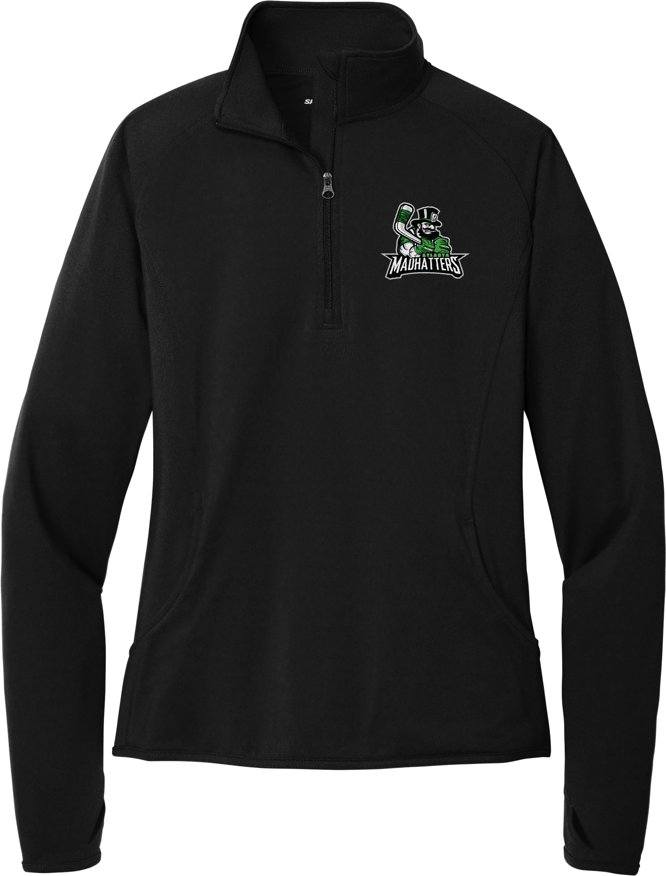 Atlanta Madhatters Ladies Sport-Wick Stretch 1/4-Zip Pullover