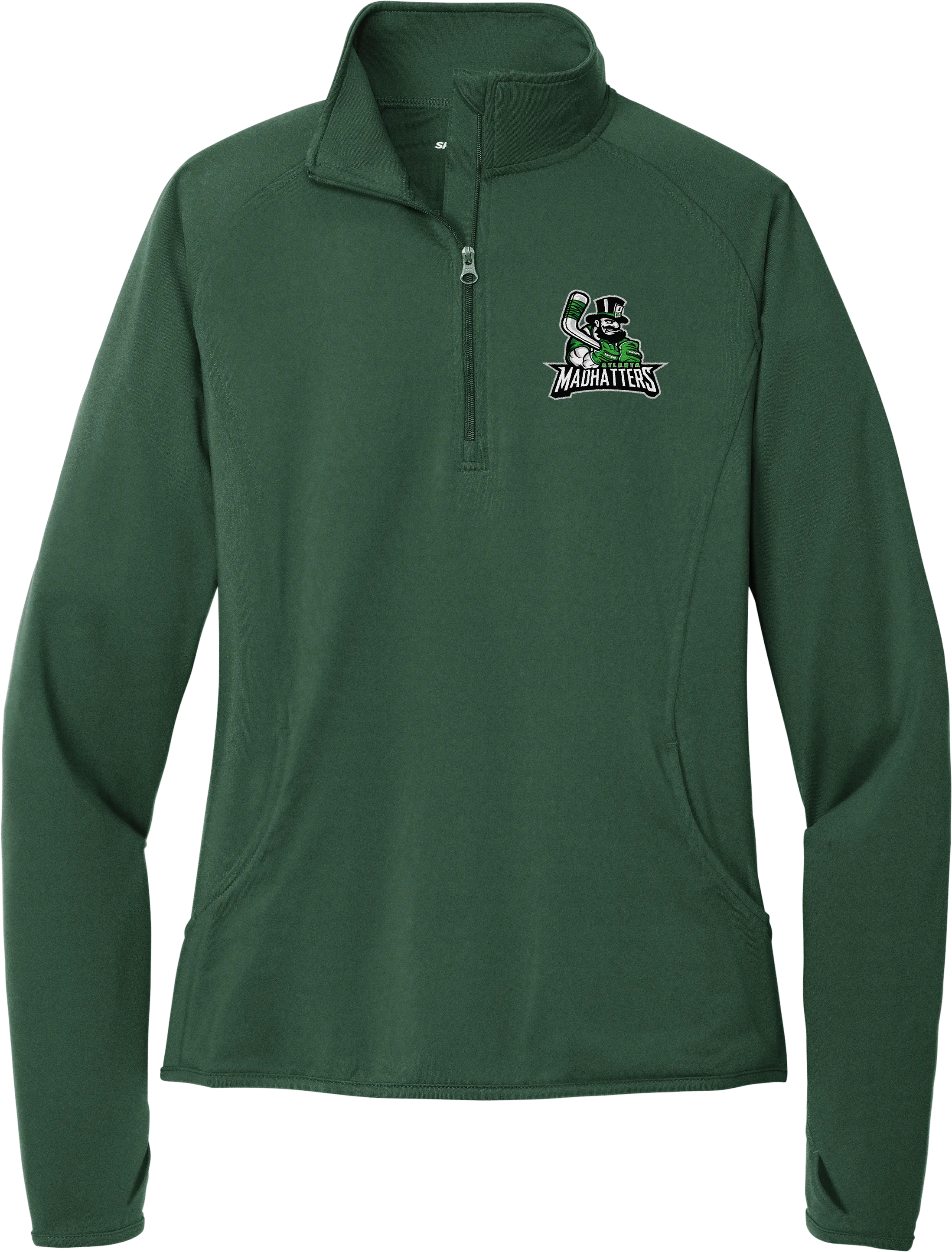 Atlanta Madhatters Ladies Sport-Wick Stretch 1/4-Zip Pullover