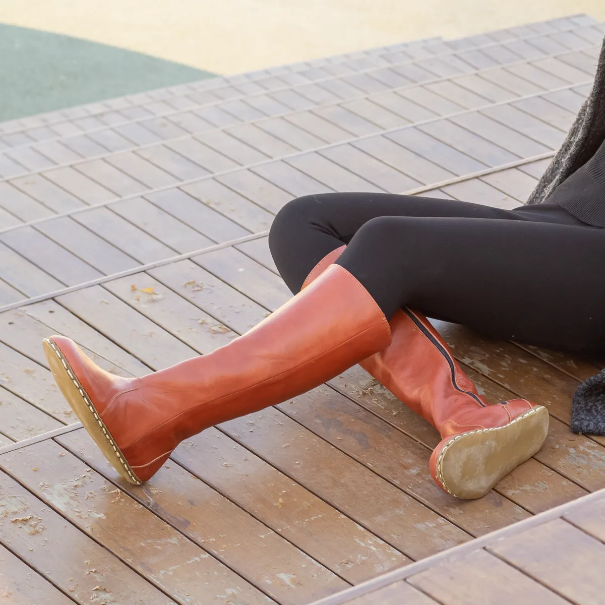 Barefoot Long Boots Brown for Women