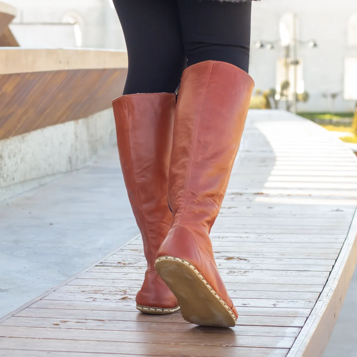 Barefoot Long Boots Brown for Women