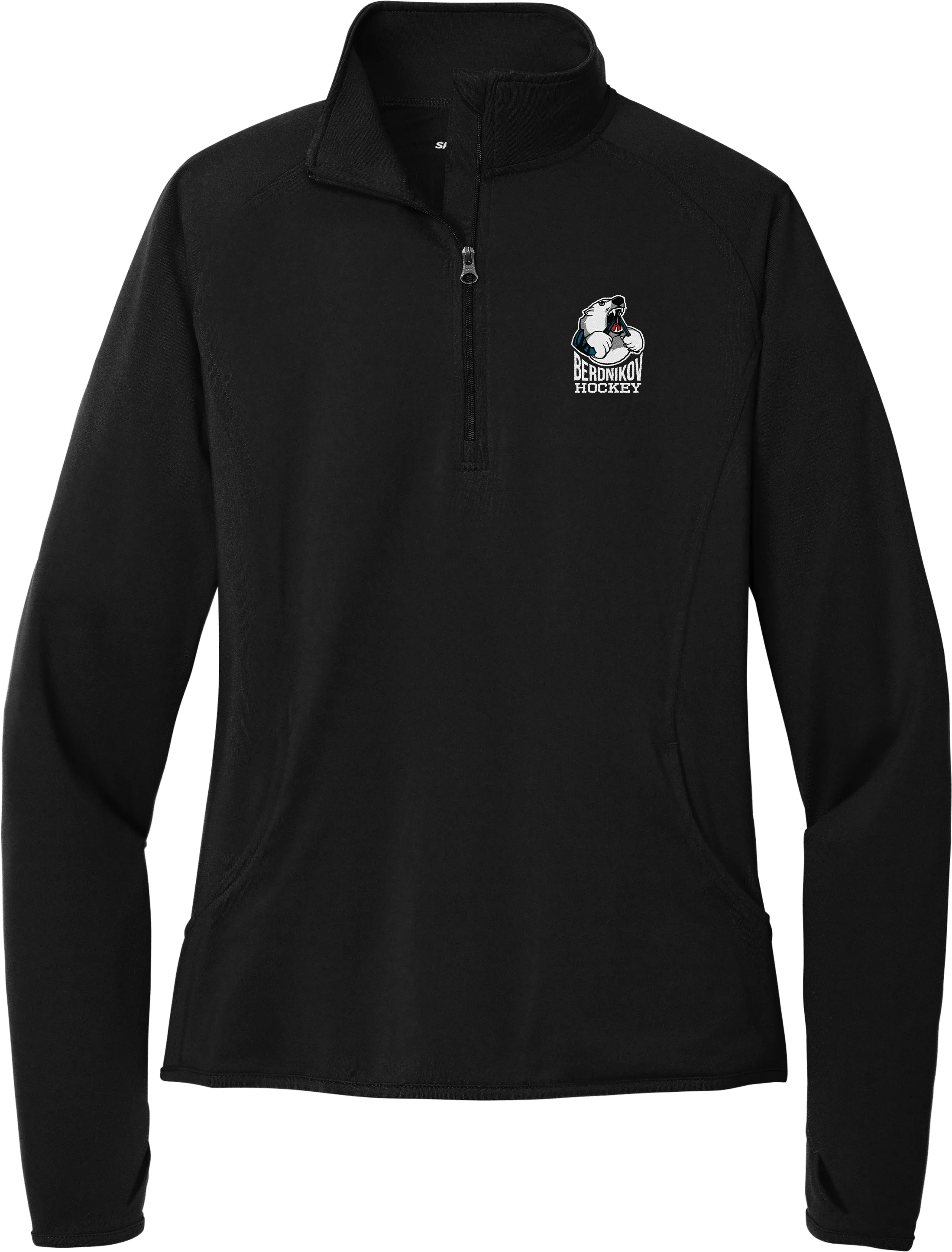 Berdnikov Bears Ladies Sport-Wick Stretch 1/4-Zip Pullover