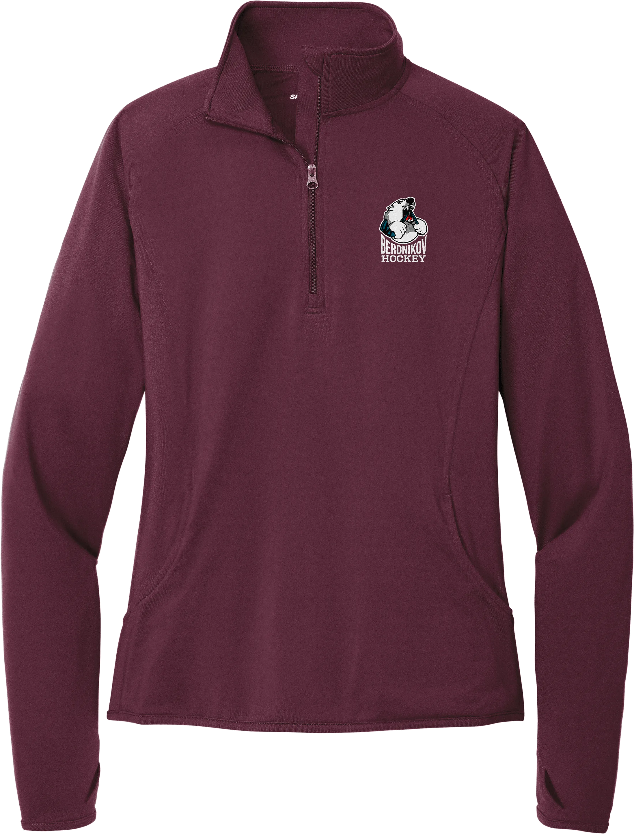 Berdnikov Bears Ladies Sport-Wick Stretch 1/4-Zip Pullover