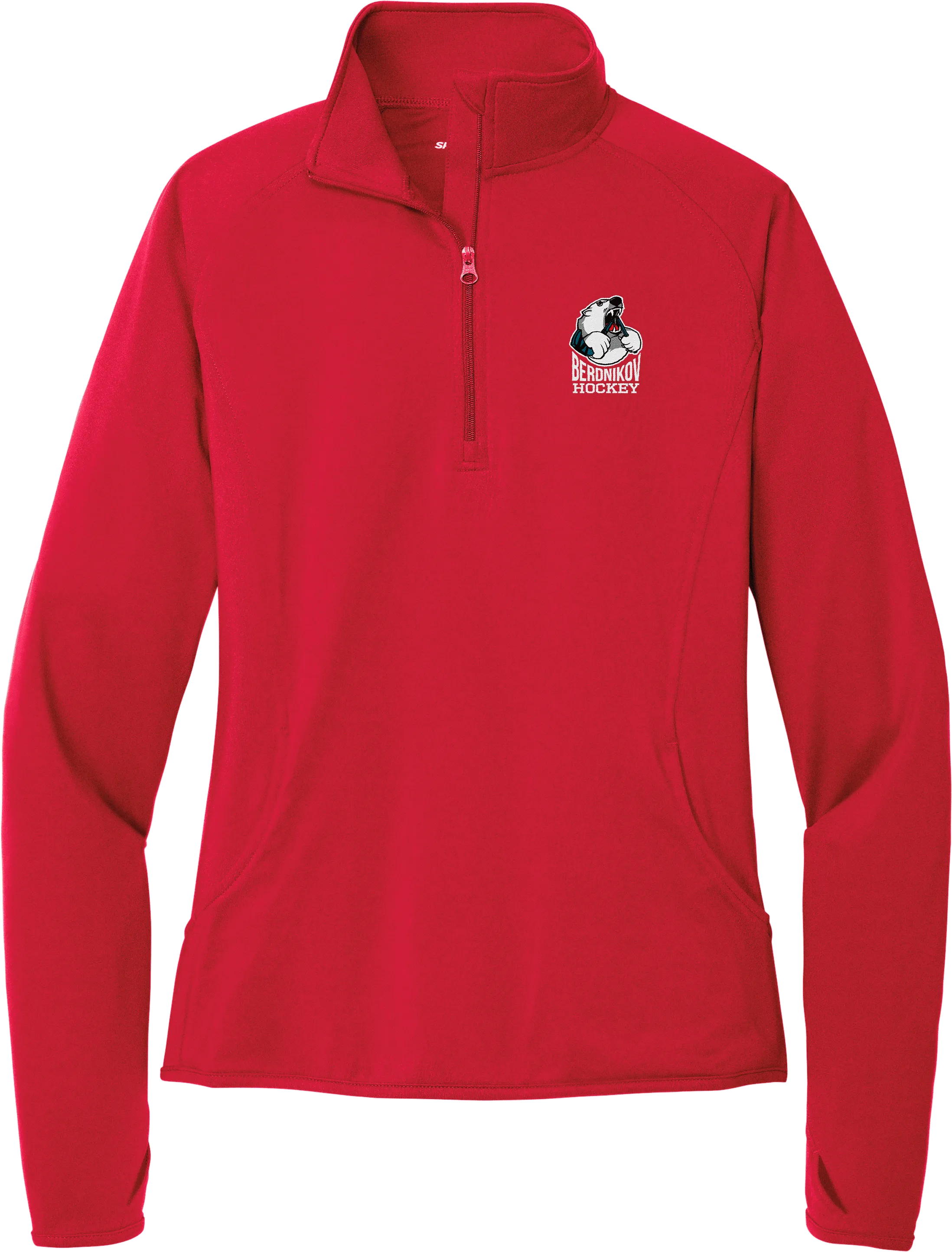 Berdnikov Bears Ladies Sport-Wick Stretch 1/4-Zip Pullover