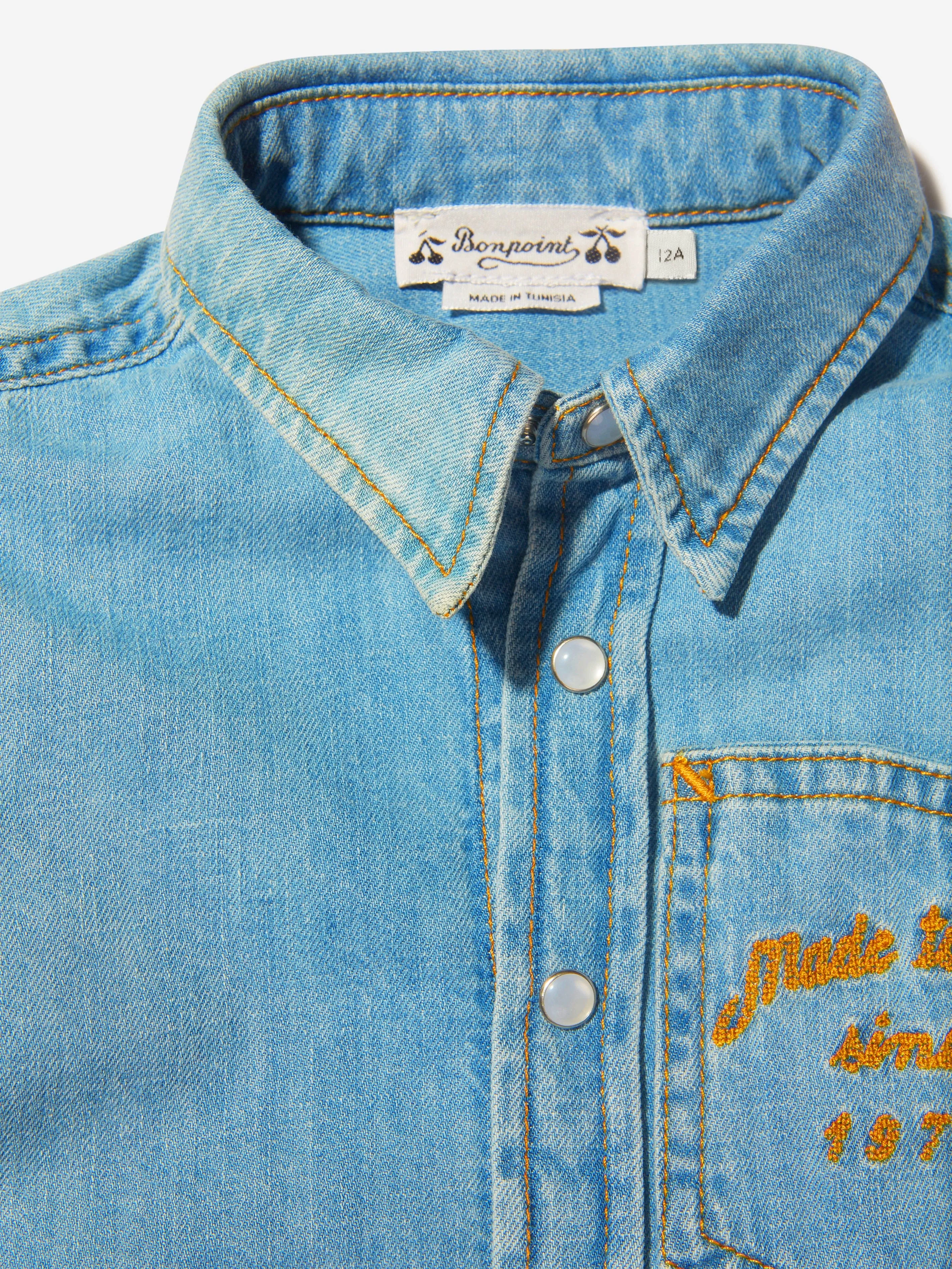 Bonpoint Boys Bilal Denim Shirt