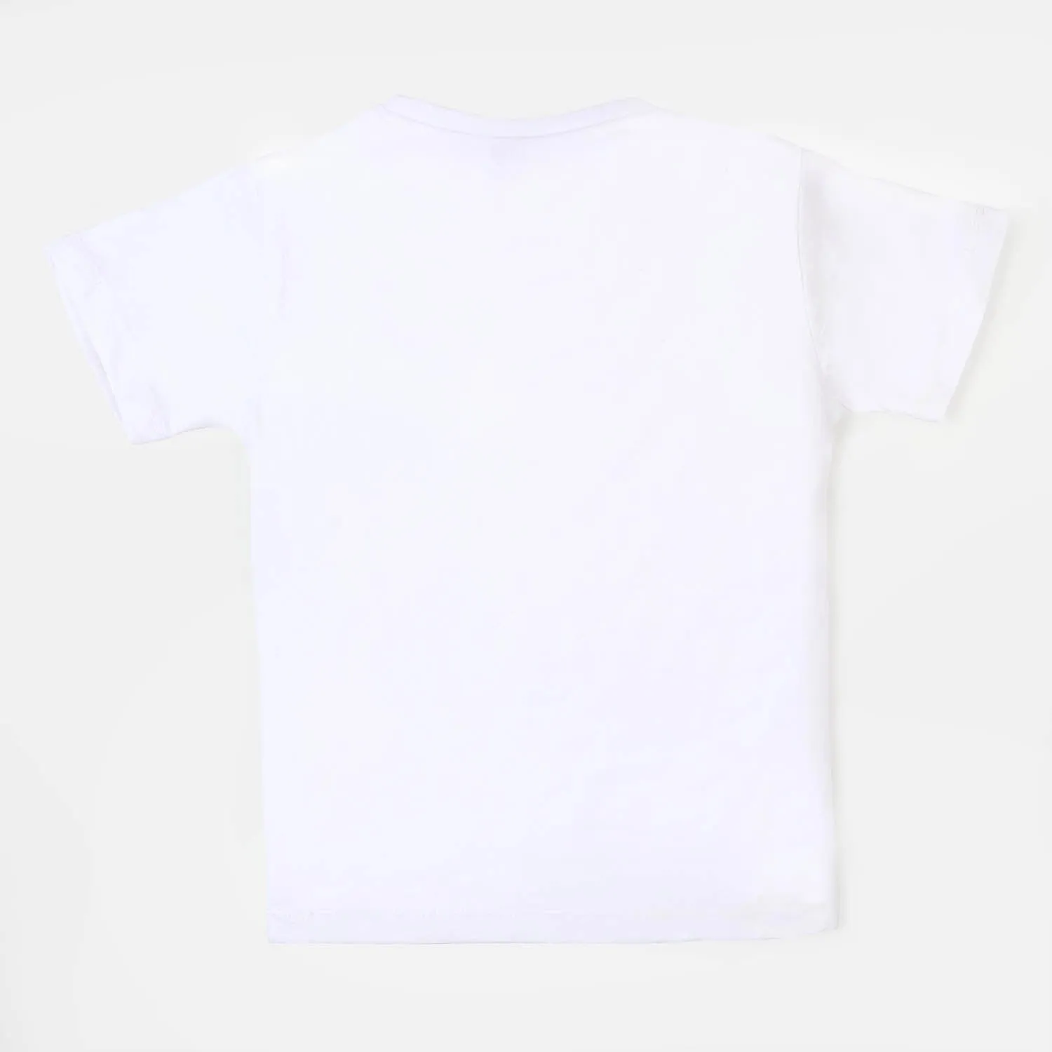 Boys Cotton T-Shirt Character | White