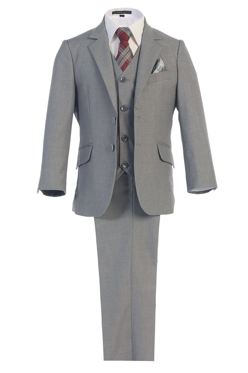 Boys Light Gray Suit