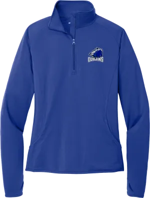 Brandywine Outlaws Ladies Sport-Wick Stretch 1/4-Zip Pullover