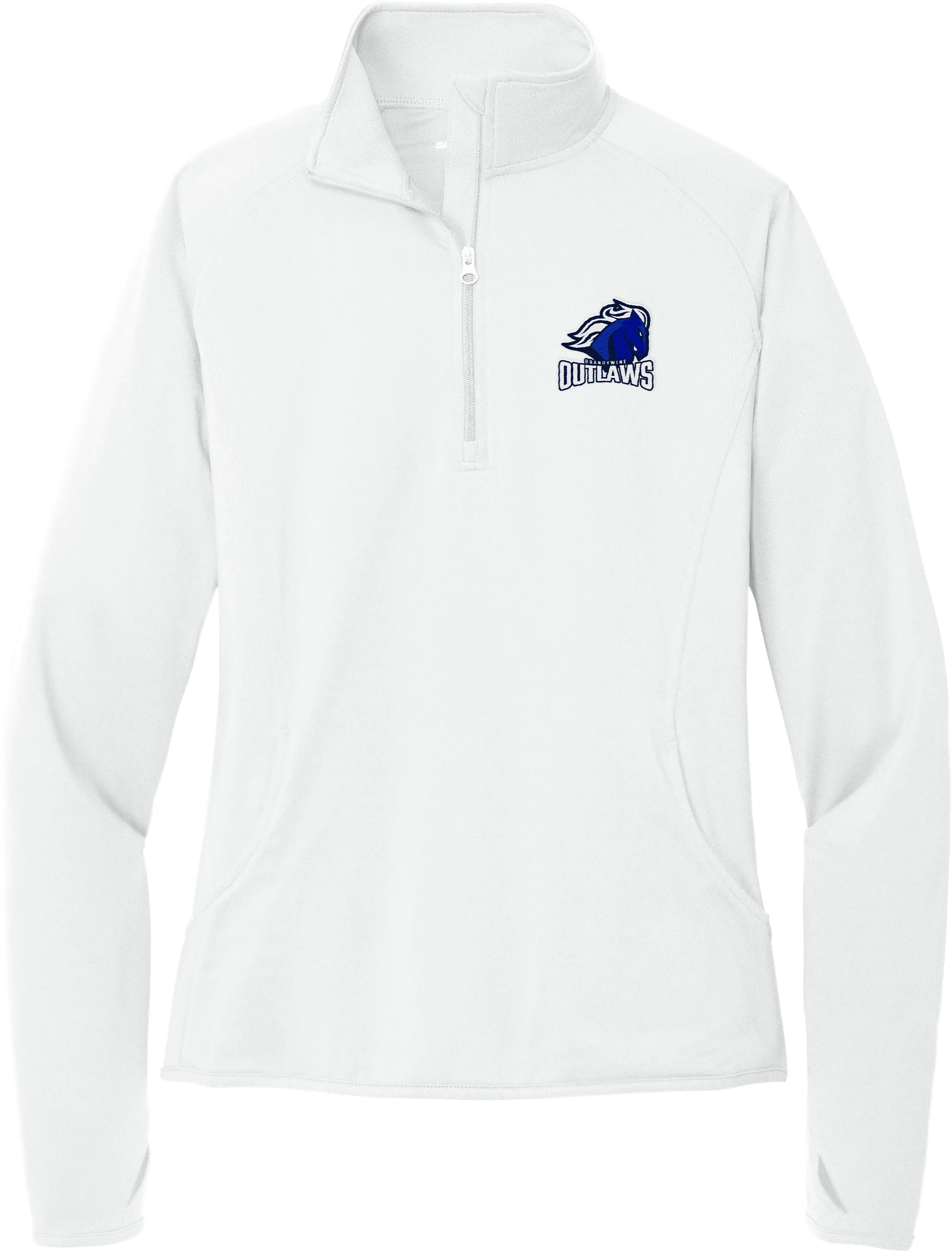 Brandywine Outlaws Ladies Sport-Wick Stretch 1/4-Zip Pullover