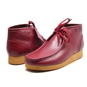 British Walkers New Castle 2 Wallabee Boots Men's Bordeaux Leather