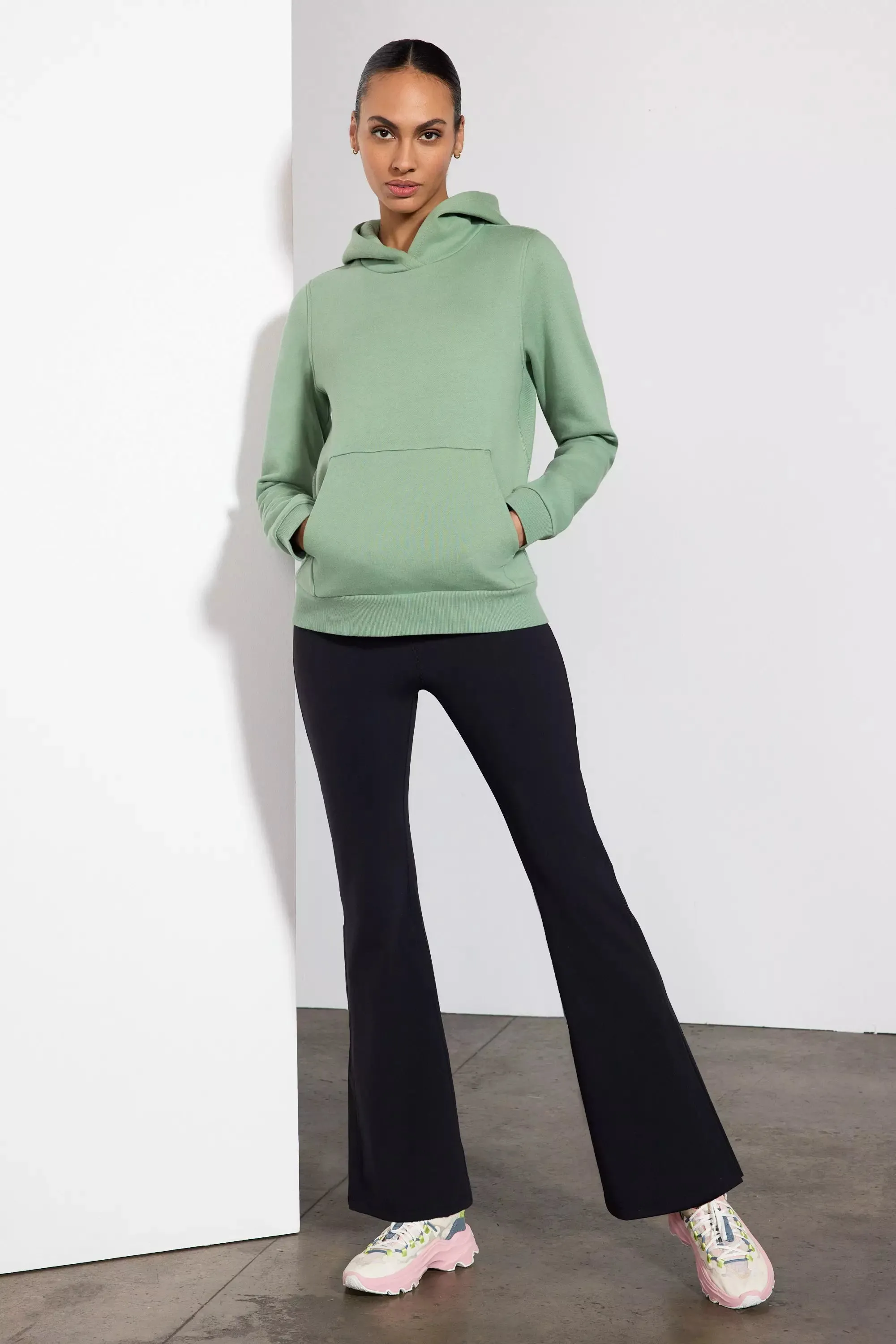 Comfort Fleece Pullover Hoodie - Hedge Green