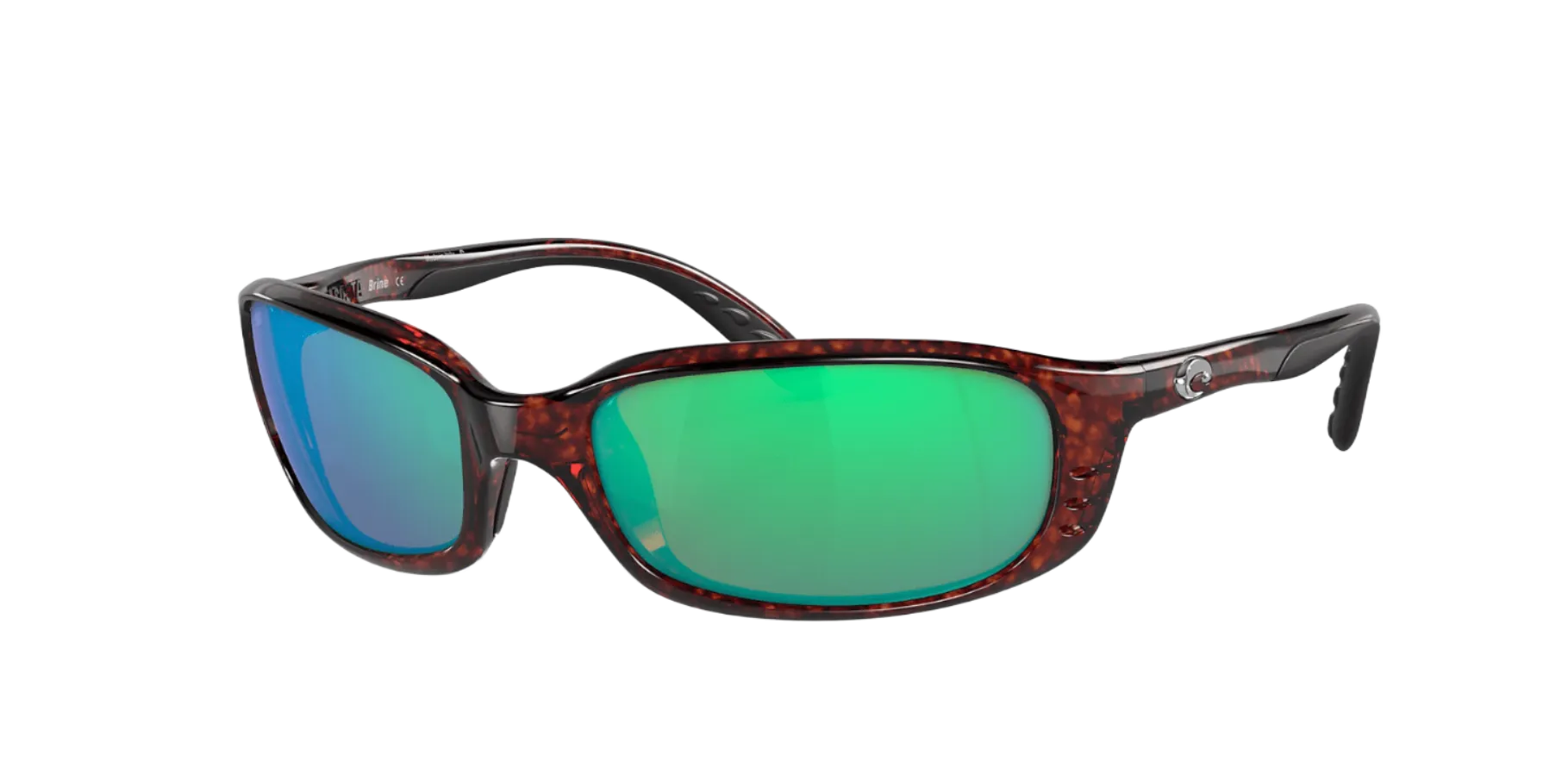 Costa Del Mar Brine Tortoise Frame/Green Mirror Lens Sunglasses