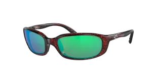 Costa Del Mar Brine Tortoise Frame/Green Mirror Lens Sunglasses