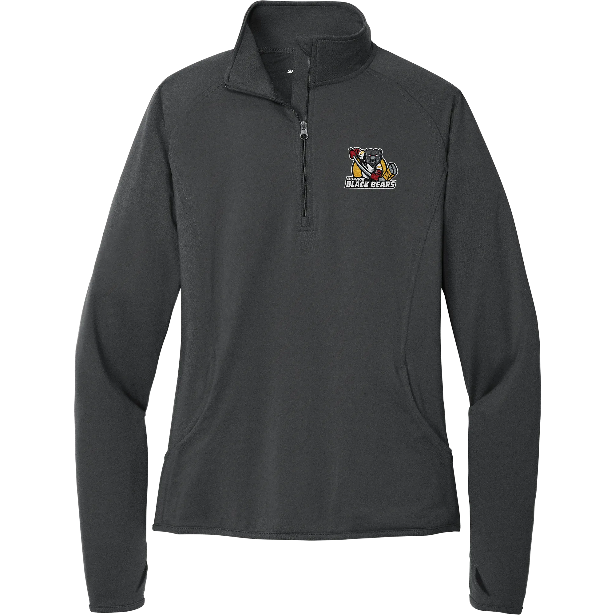 Dupage Black Bears Ladies Sport-Wick Stretch 1/4-Zip Pullover