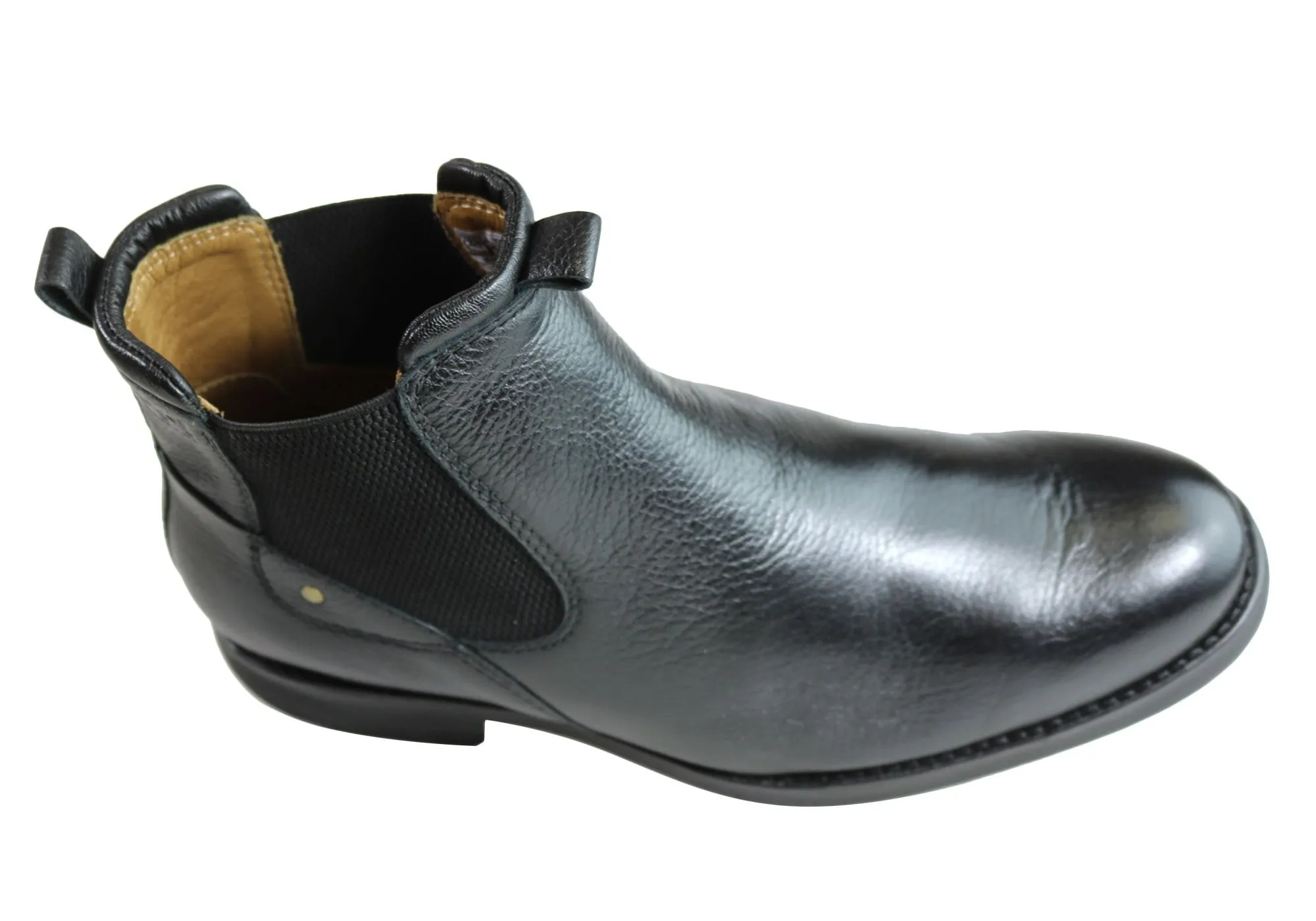 Ferricelli Roy Mens Comfortable Leather Chelsea Boots Made In Brazil