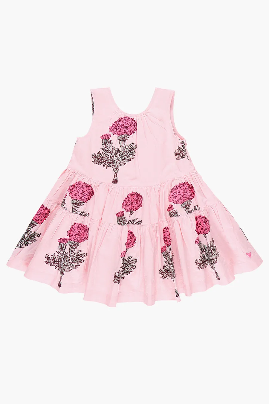 Girls Dress Pink Chicken Eloise Blush Marigold