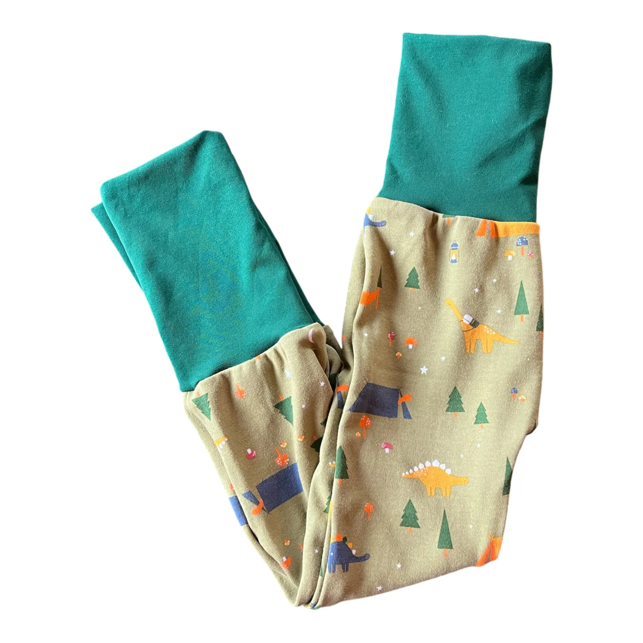 Glow Dino Camping 2-6yr Monsterloones Maxaloones grow with me pants