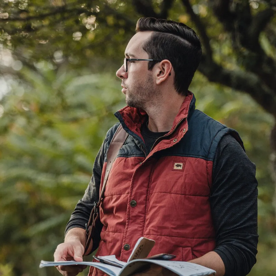 Hudson Vest | Red & Navy