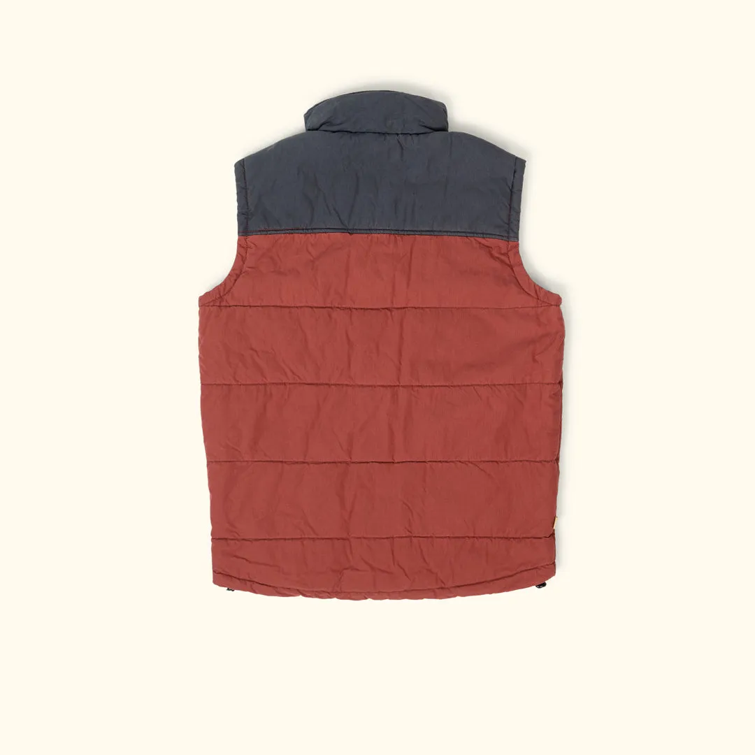 Hudson Vest | Red & Navy