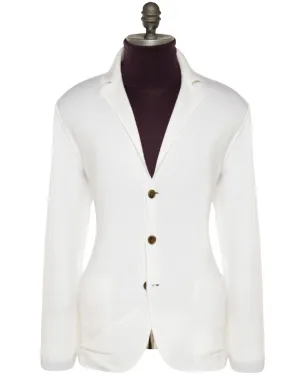 Ivory Three Button Sweater Jacket