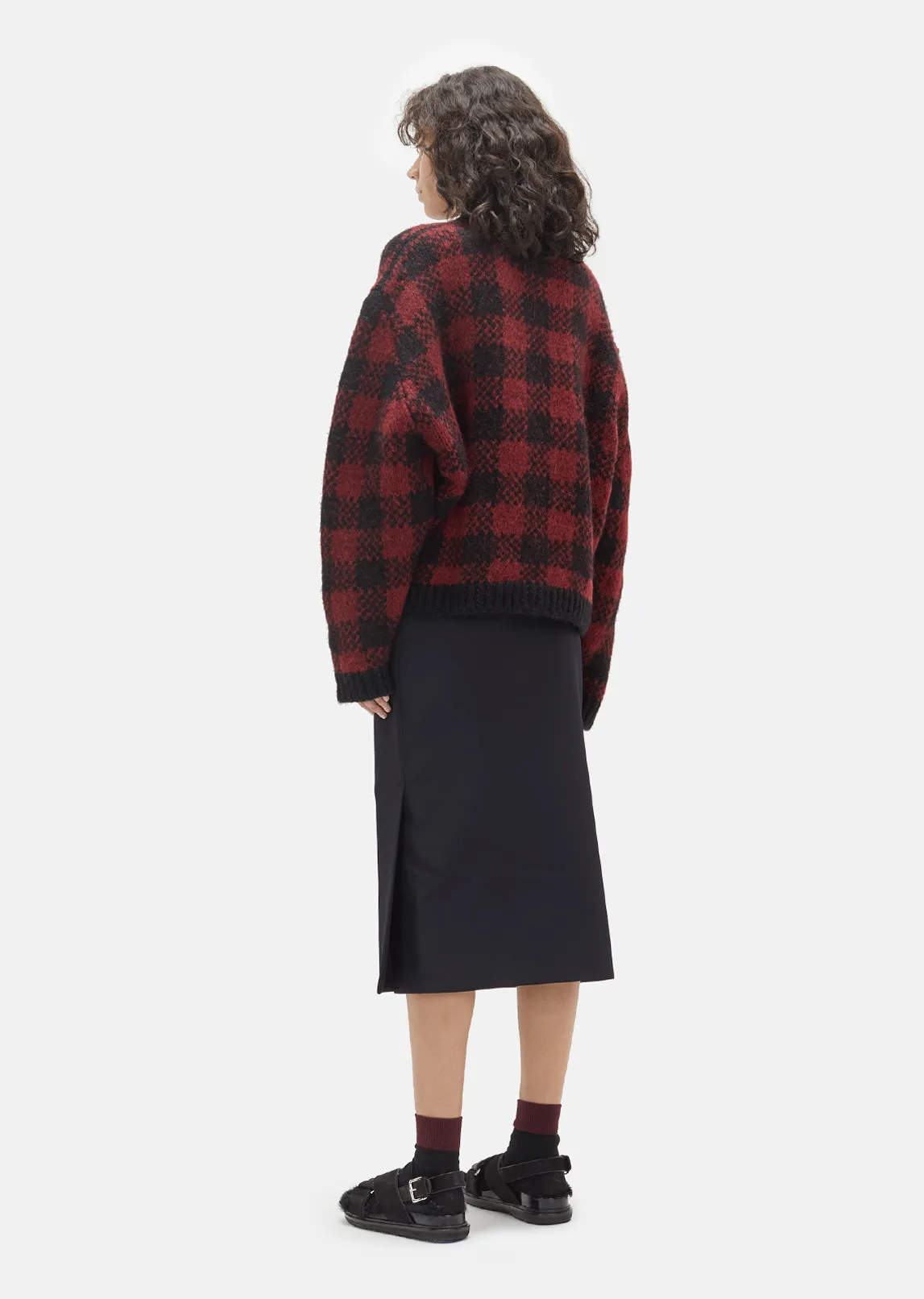 Jacquard Check Sweater