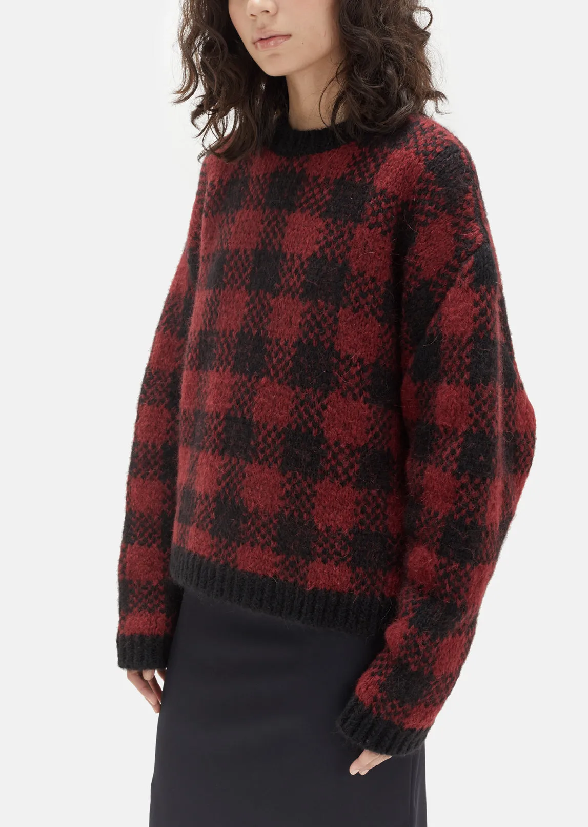 Jacquard Check Sweater