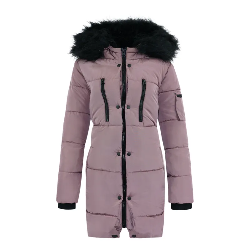 Jessica Simpson Long Puffer Jacket Dusty Pink L