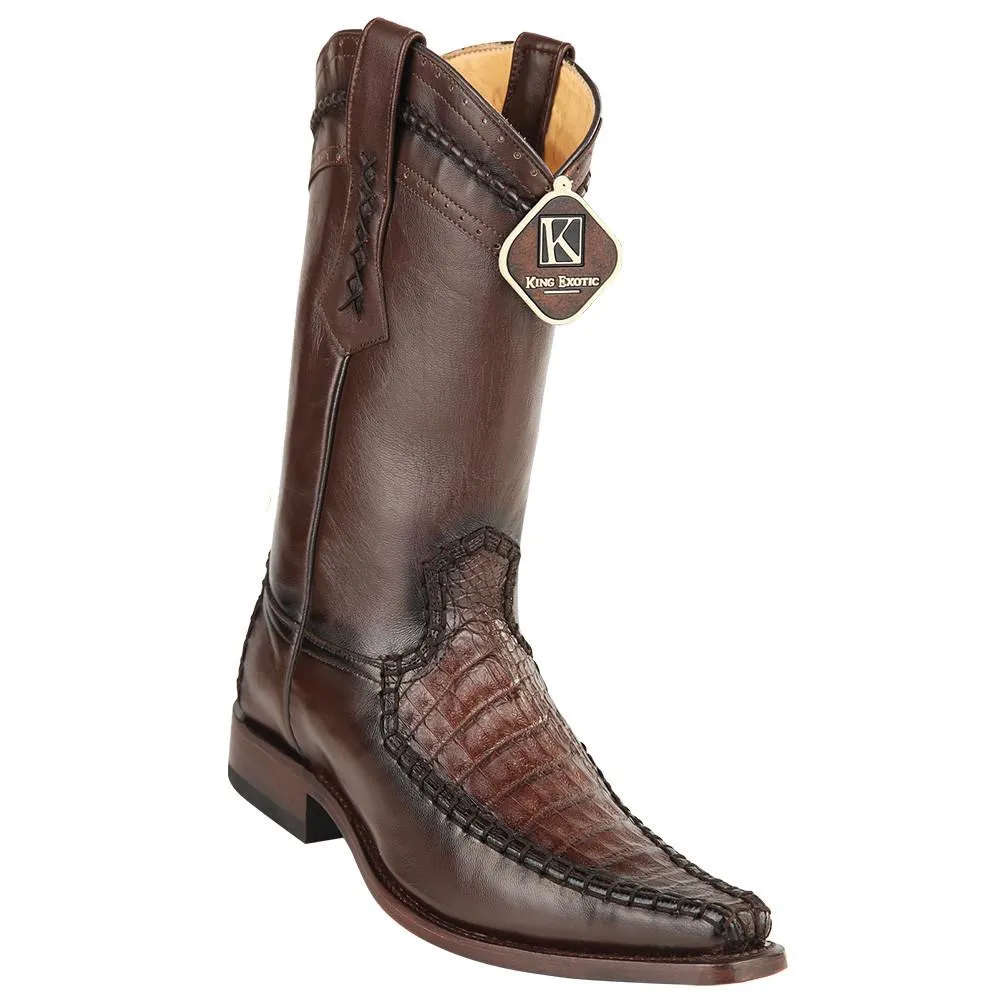 King Exotic Caiman Belly European Toe Boots