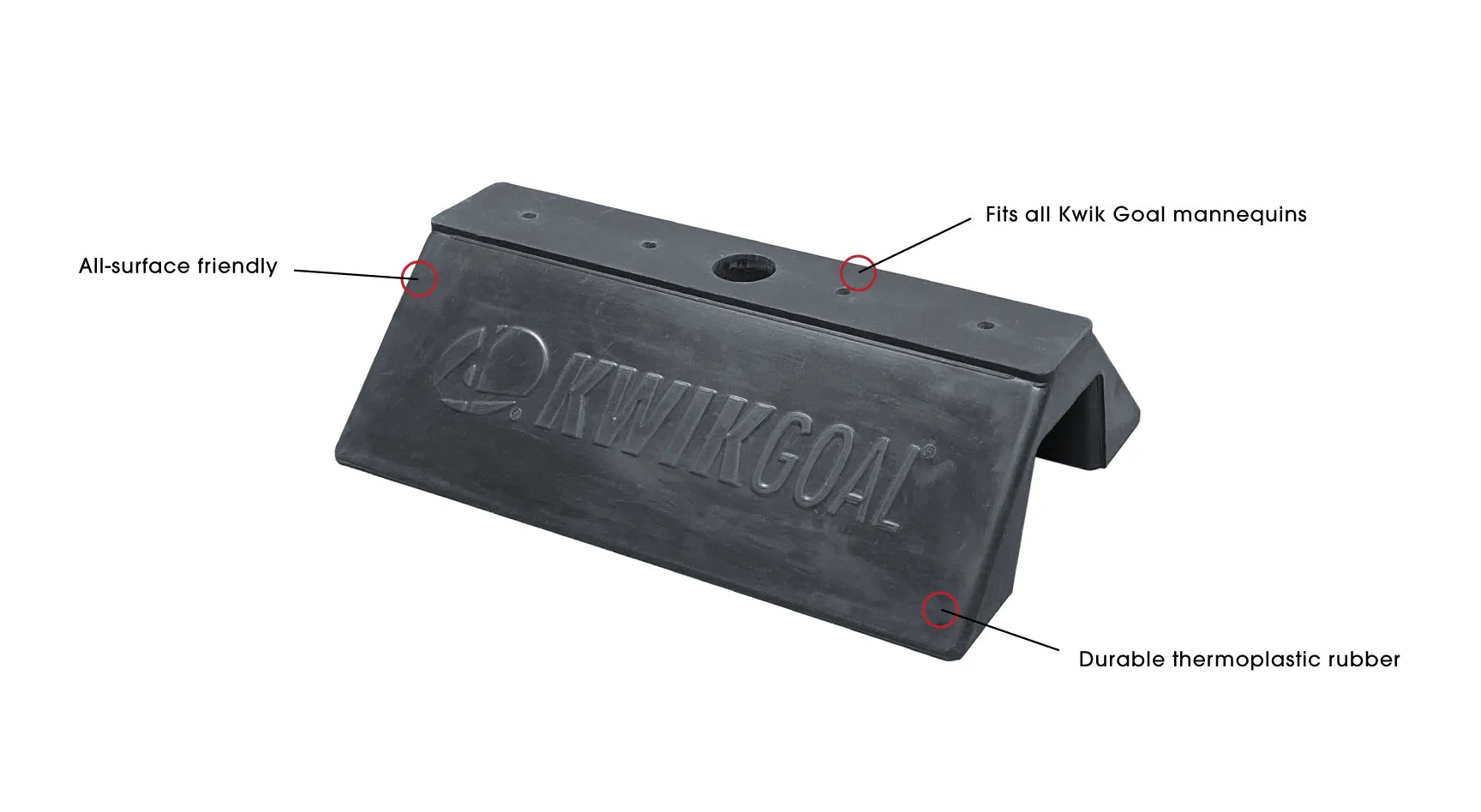 Kwikgoal Rubber Tom Base | 16B2309