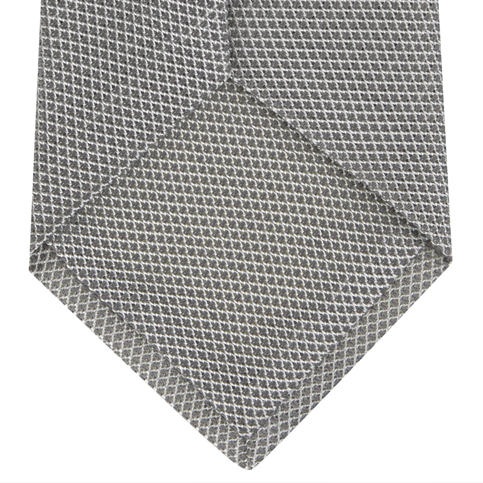 Light Grey Grenadine Silk Tie