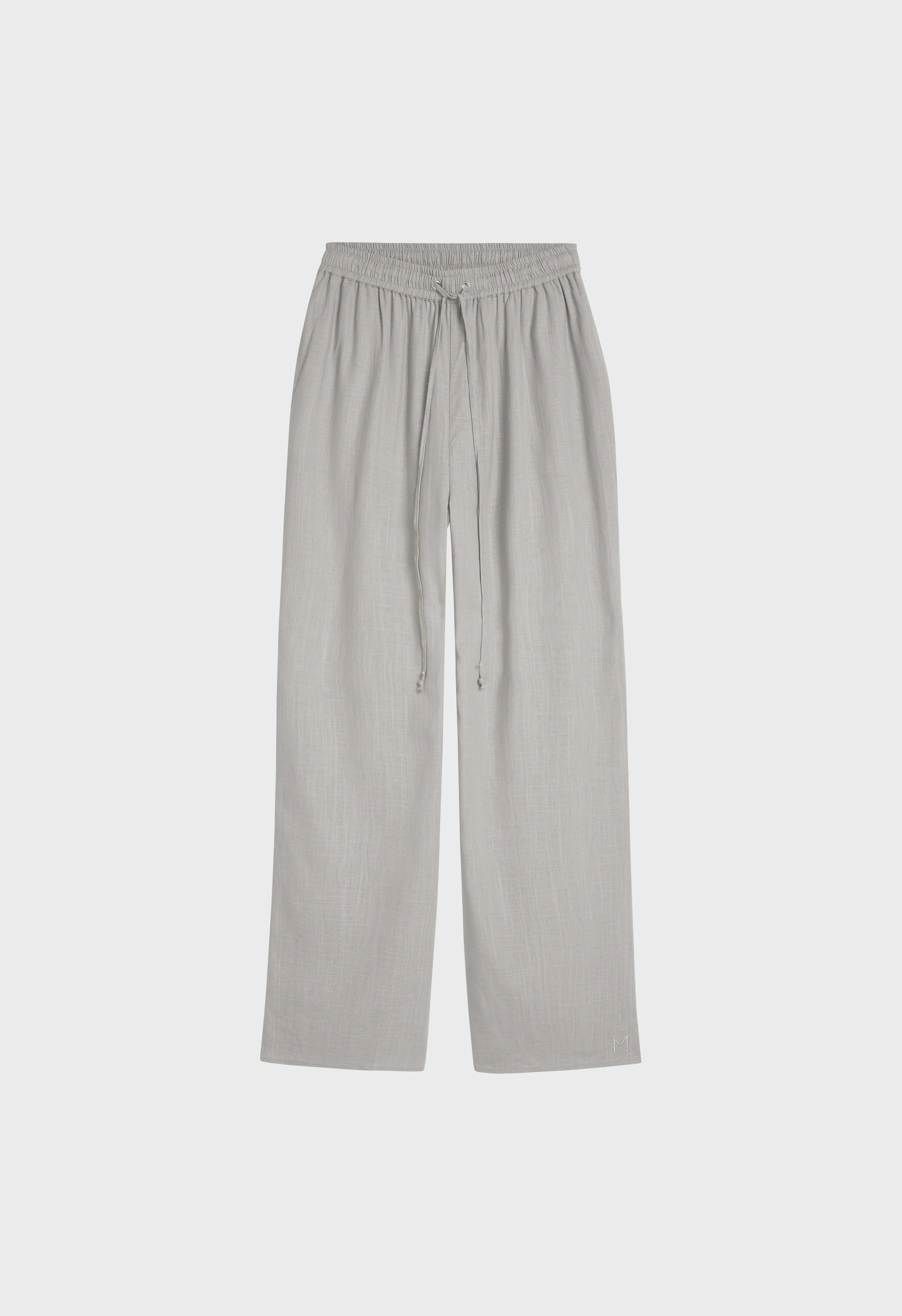 Linen Loose Pants | Light Sage