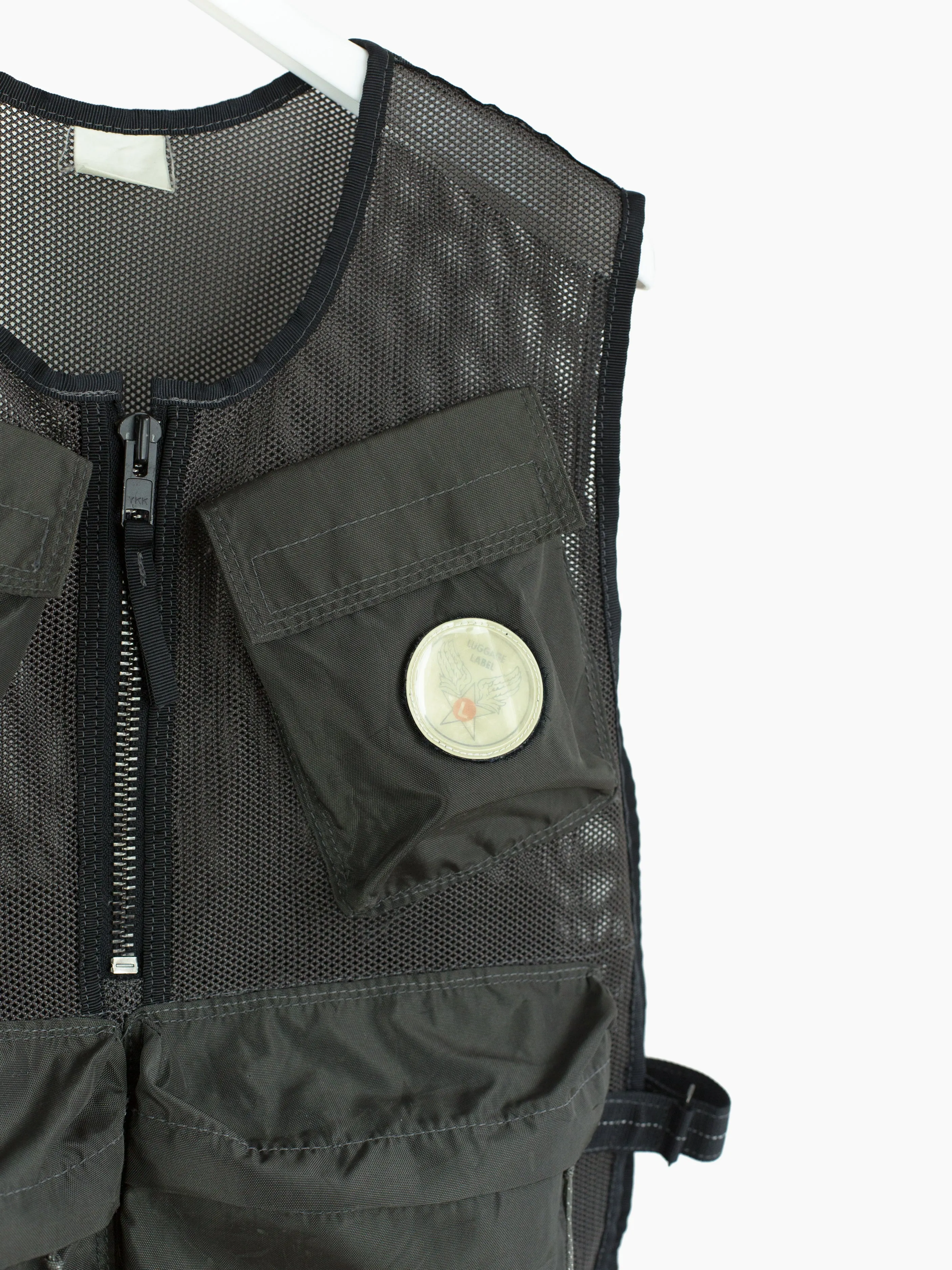 Luggage Label 80s 3D Pocket Cargo Vest