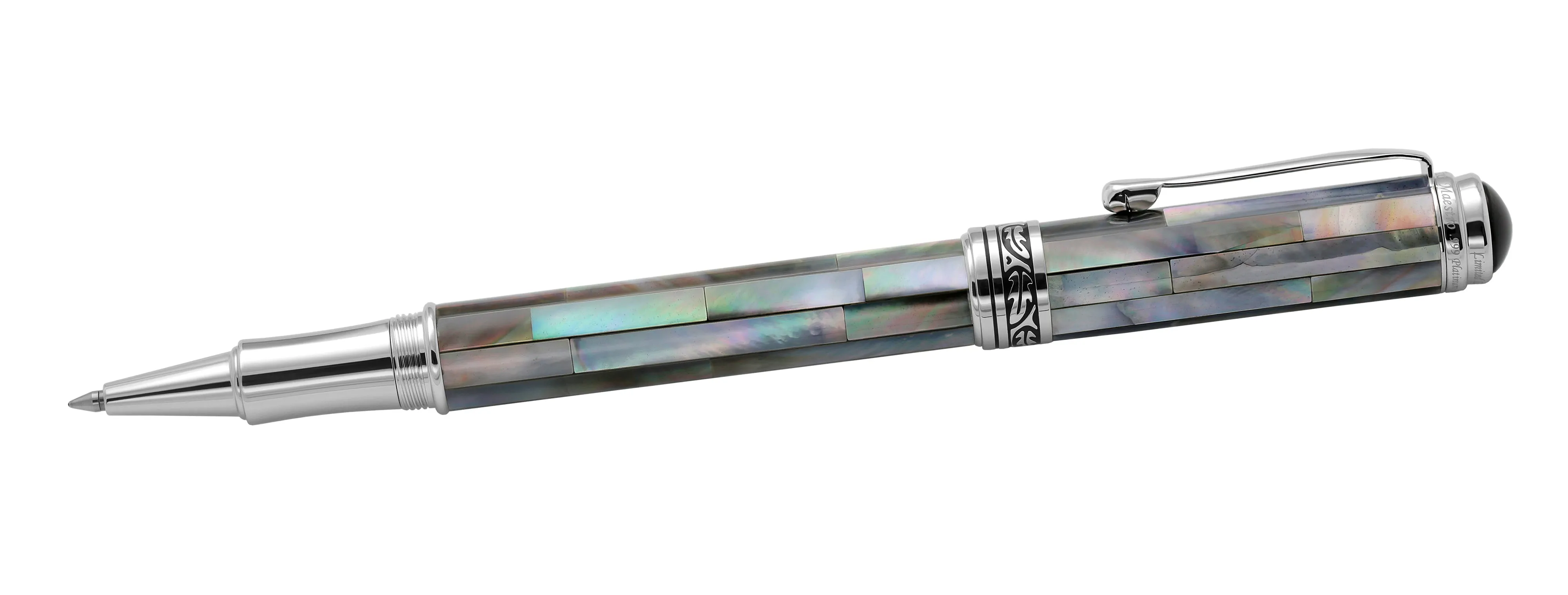 Maestro® Black Mother of Pearl & Platinum Plated Rollerball Pen