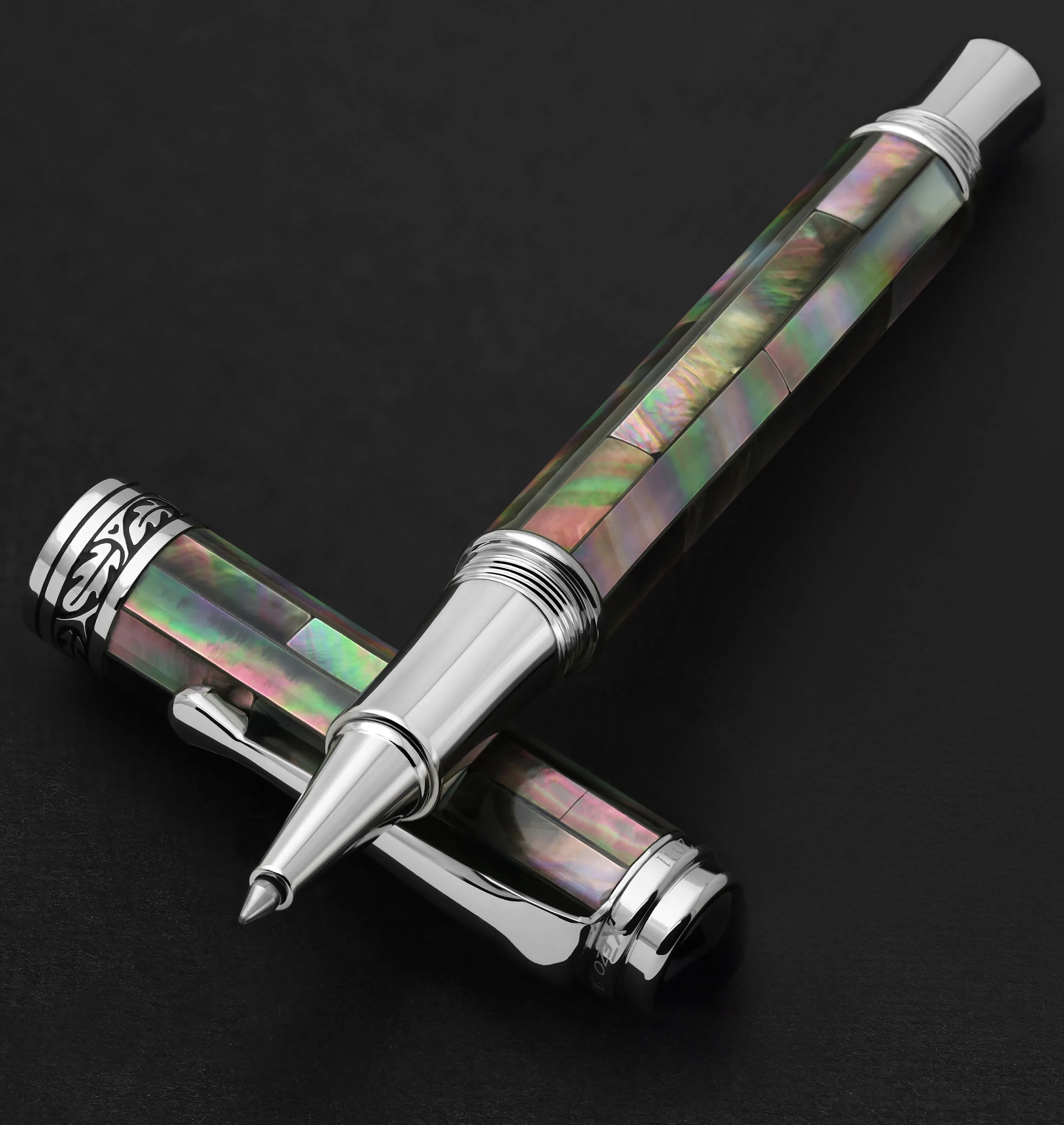 Maestro® Black Mother of Pearl & Platinum Plated Rollerball Pen