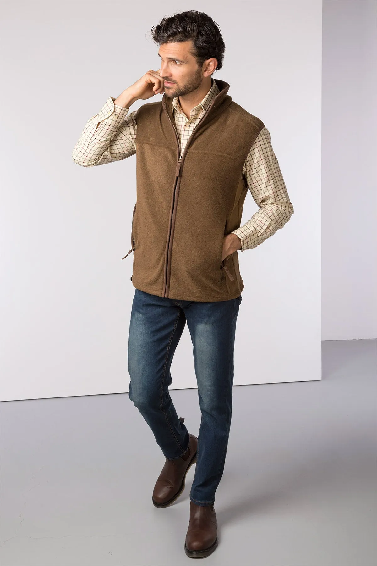 Men's Fleece Waistcoats - Huggate