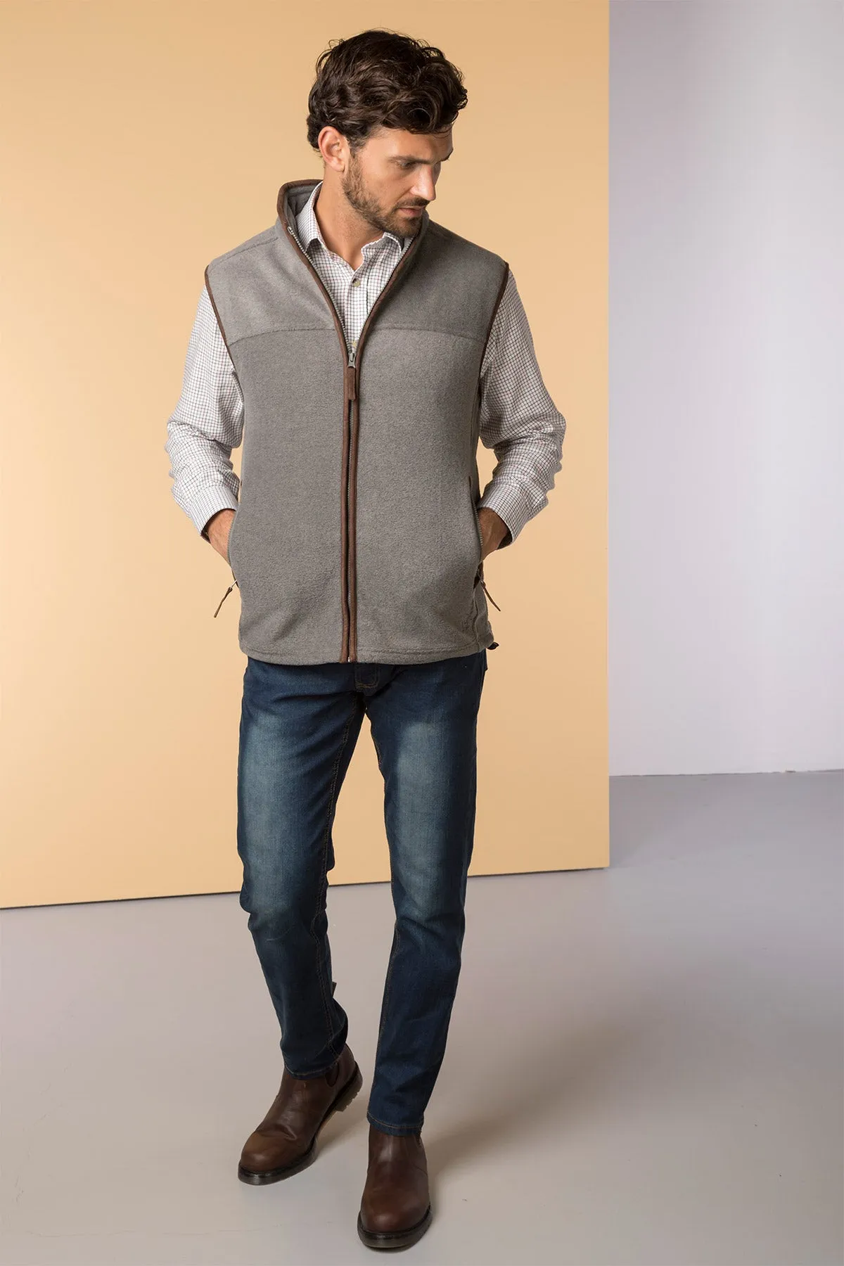 Men's Fleece Waistcoats - Huggate