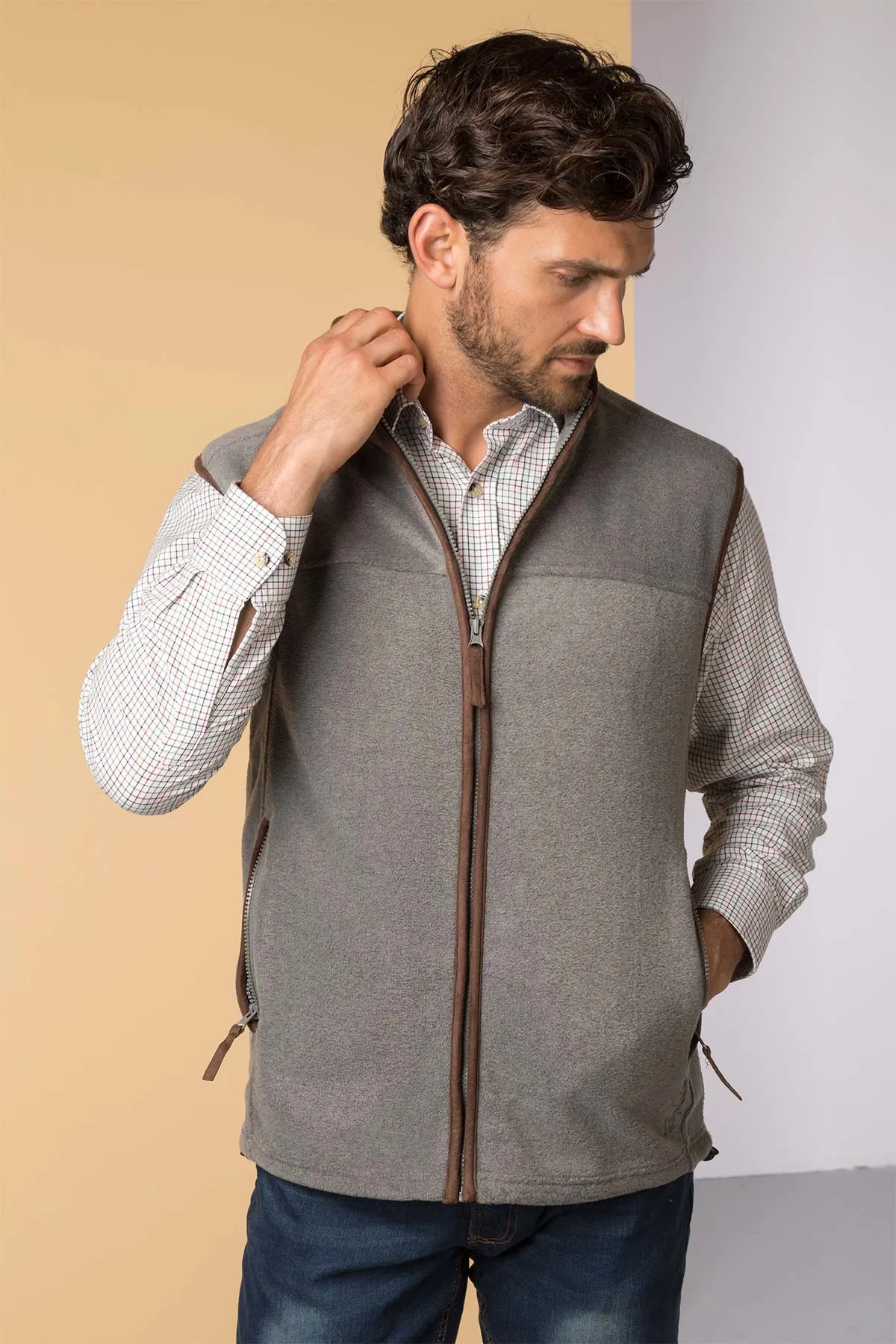 Men's Fleece Waistcoats - Huggate