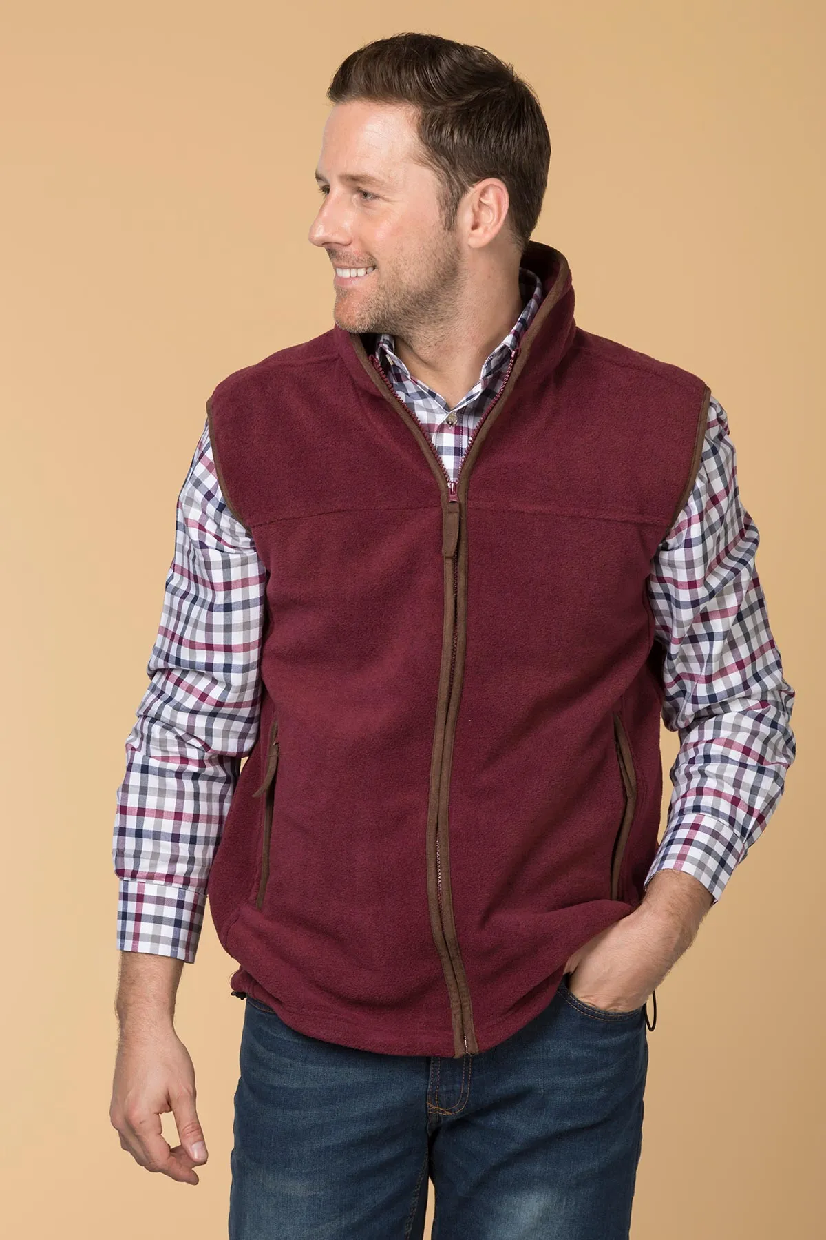 Men's Fleece Waistcoats - Huggate