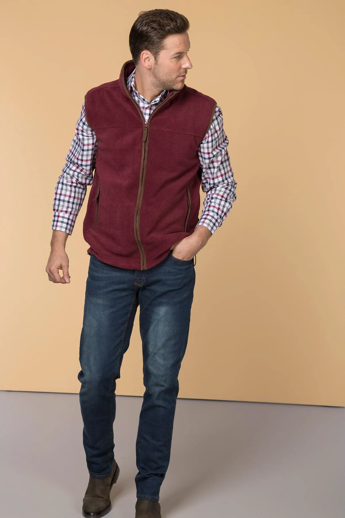 Men's Fleece Waistcoats - Huggate