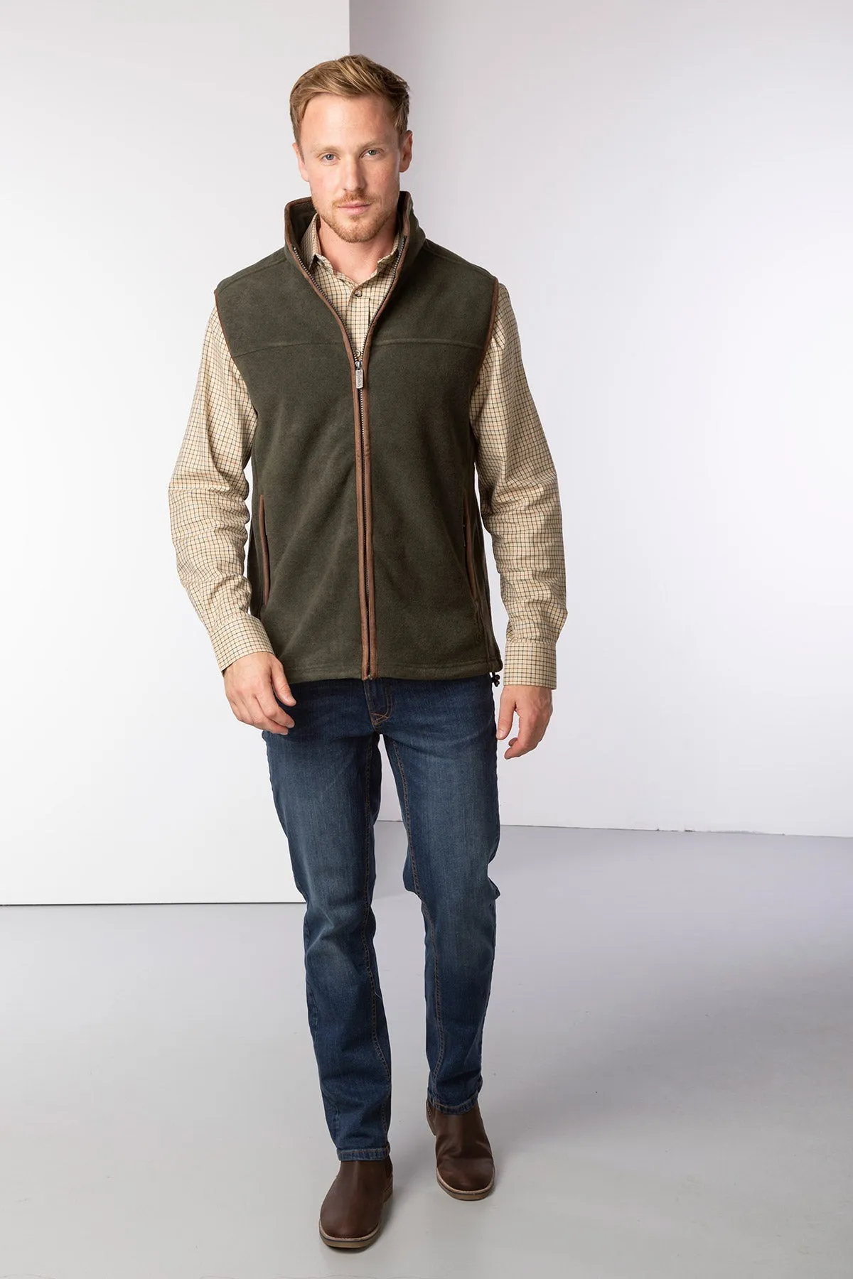 Men's Fleece Waistcoats - Huggate