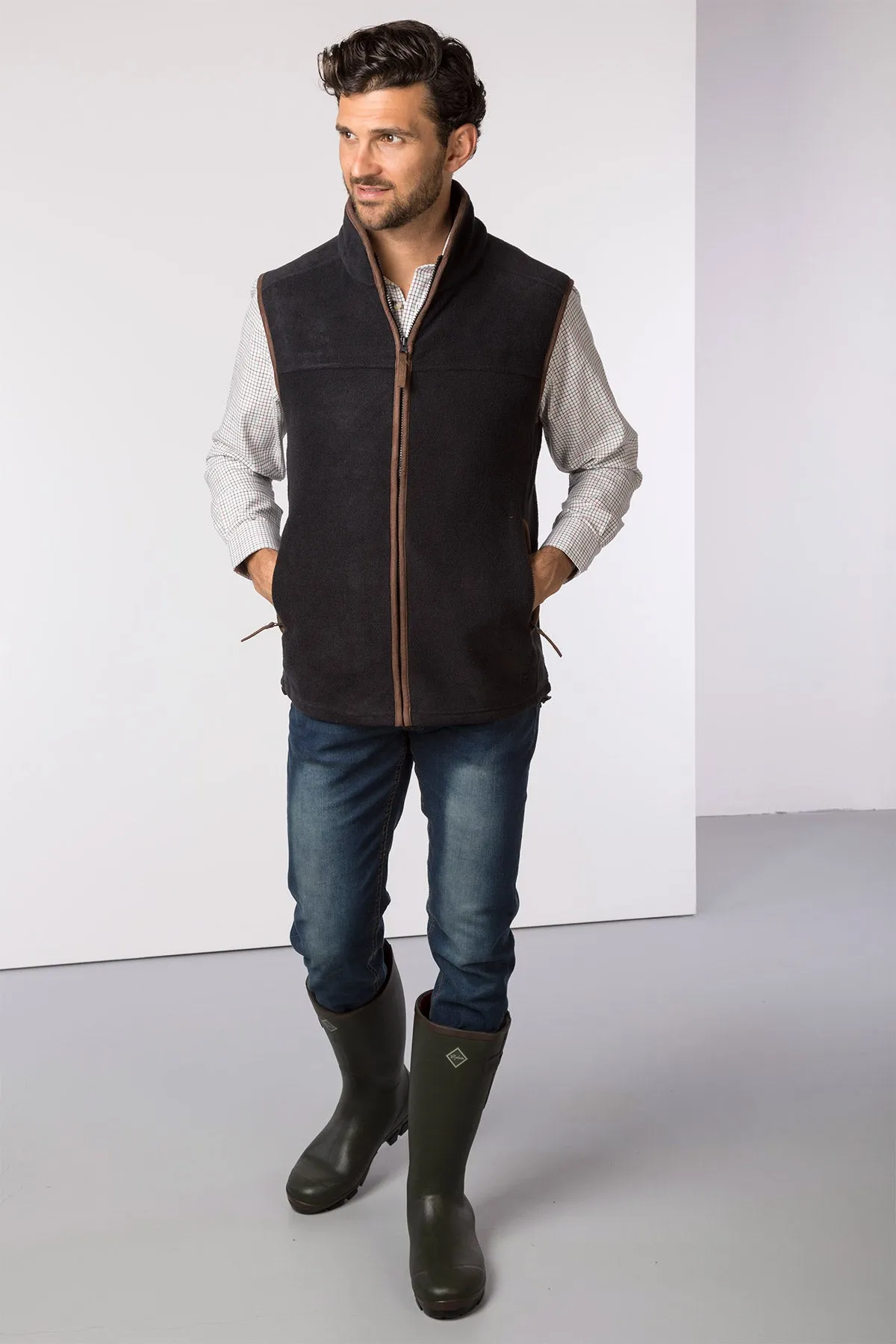 Men's Fleece Waistcoats - Huggate