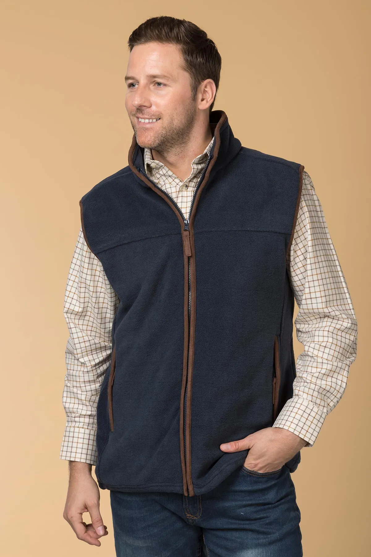 Men's Fleece Waistcoats - Huggate