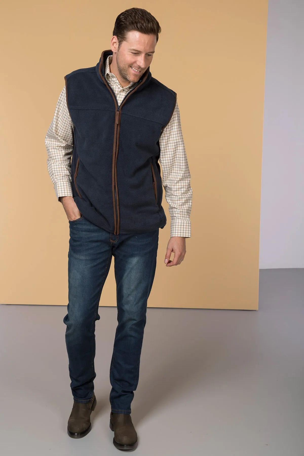 Men's Fleece Waistcoats - Huggate