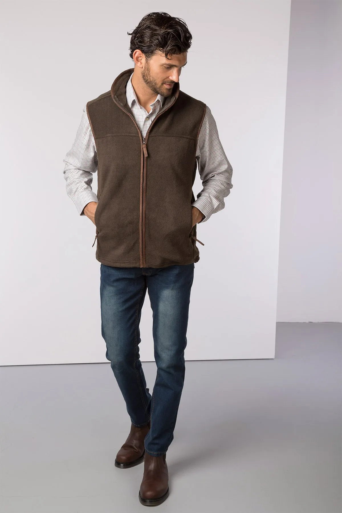 Men's Fleece Waistcoats - Huggate