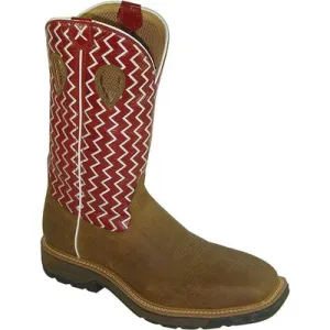 Men's Twisted X Lite Pull-On Work Boot - Square Toe - MLCW001