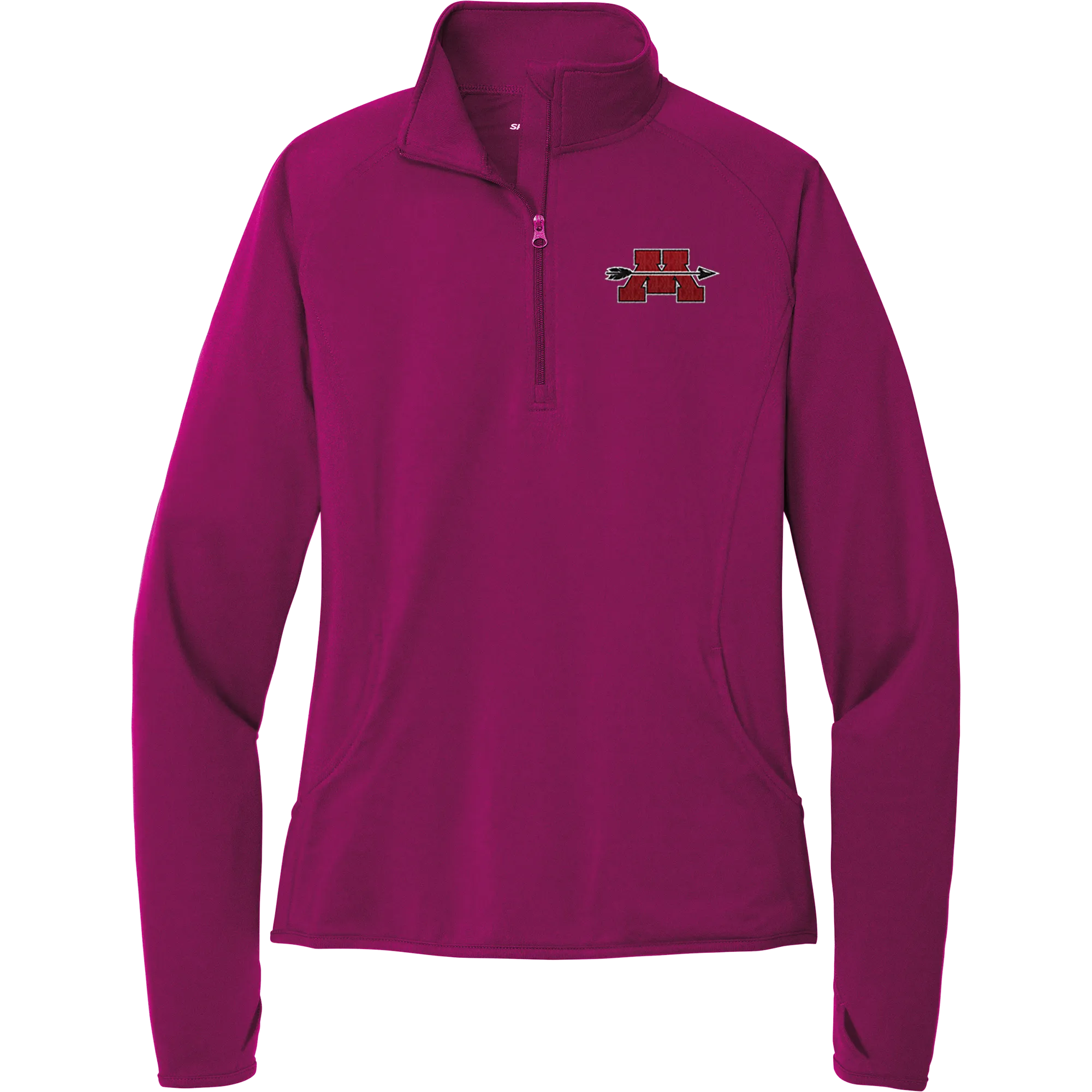 Mercer Arrows Ladies Sport-Wick Stretch 1/4-Zip Pullover