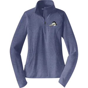 Mid-State Mustangs Ladies Sport-Wick Stretch 1/4-Zip Pullover