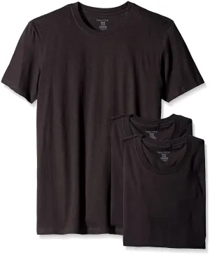 Nautica Mens 3-Pack Cotton Crew Neck T-Shirt