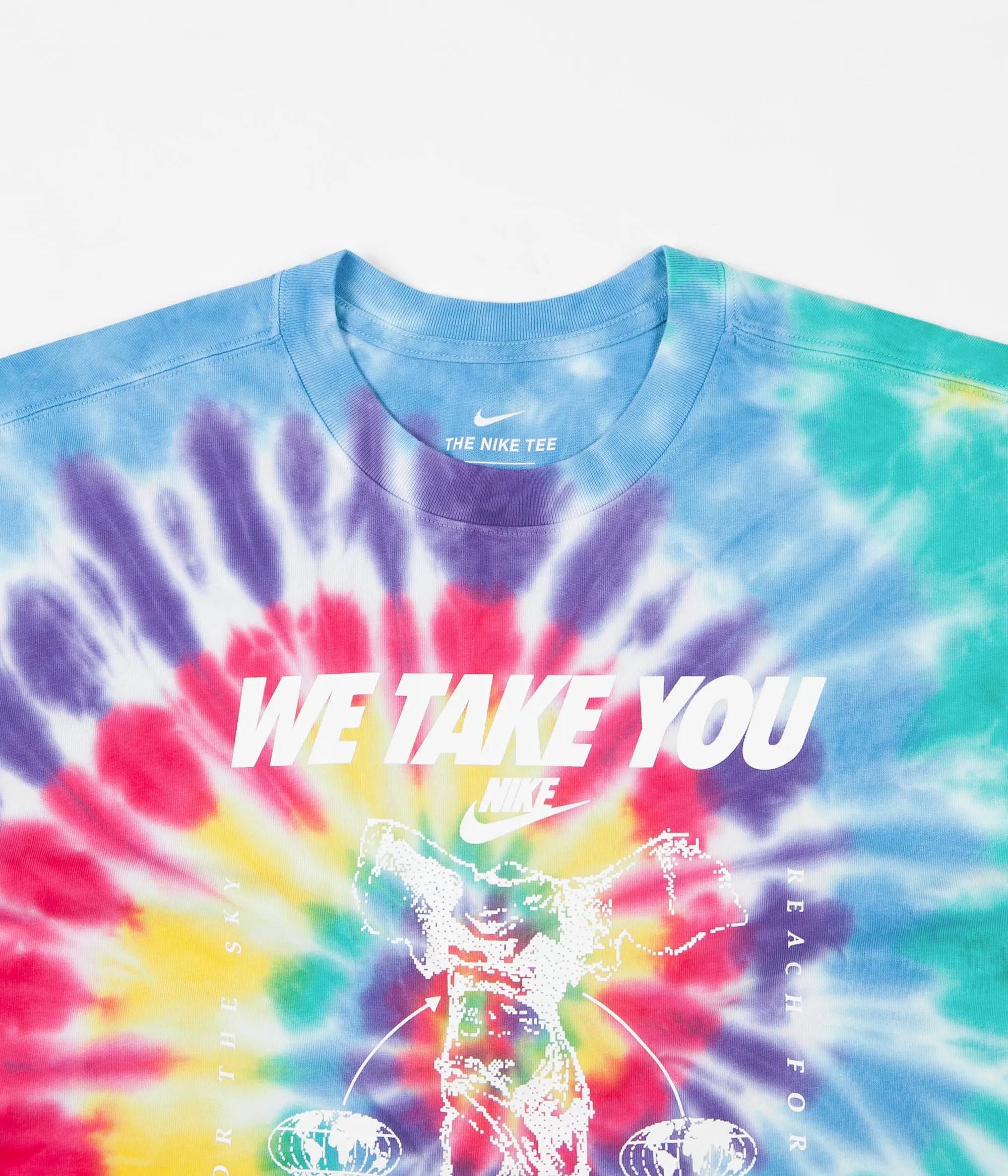 Nike Tie Dye Higher T-Shirt - White / Multicolour